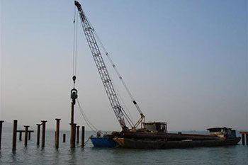 Nos vibrofonceurs utilisés dans la construction du pont Jimei à Xiamen