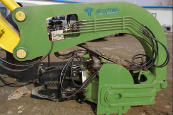 Vibrofonceur Monté sur Excavatrice V-400C